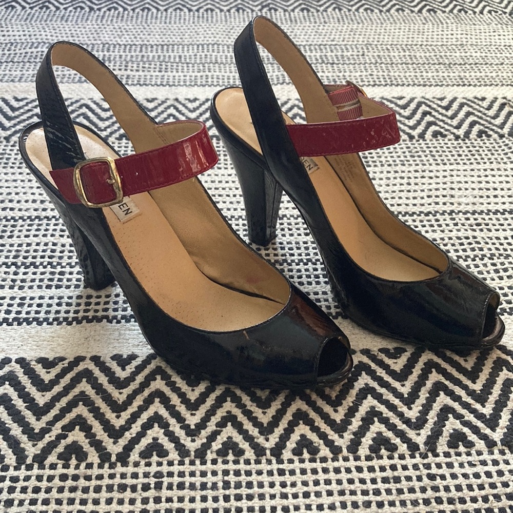 Black Patent Leather Heels